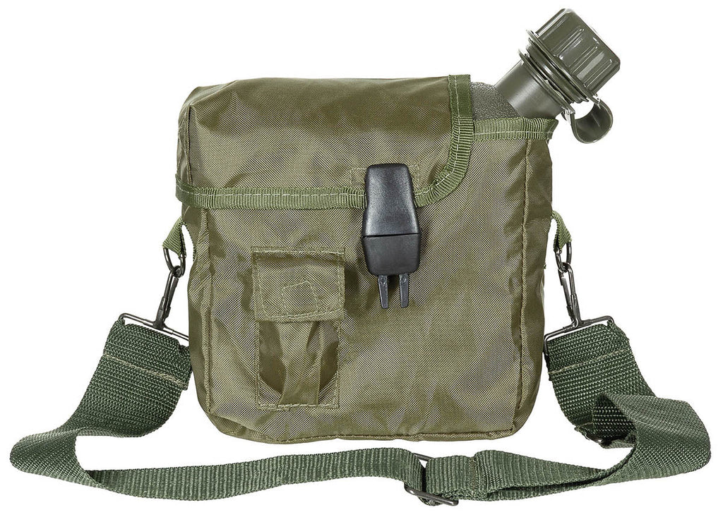 Bidon de apa US Canteen angular 2 Qt cu husa MFH