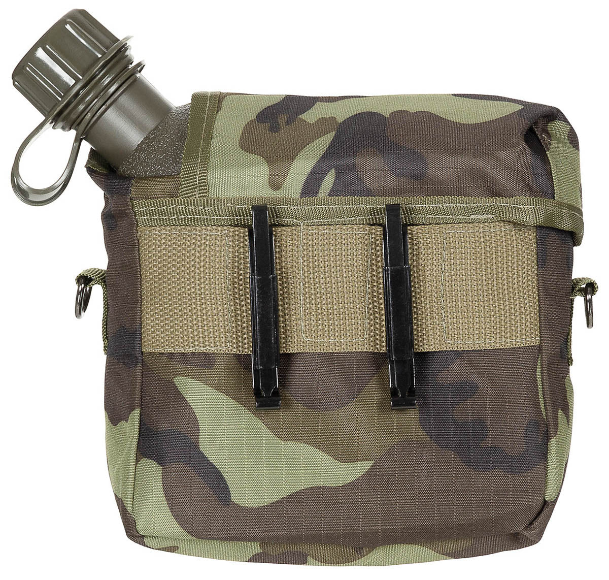 Bidon de apa US Canteen angular 2 Qt cu husa MFH