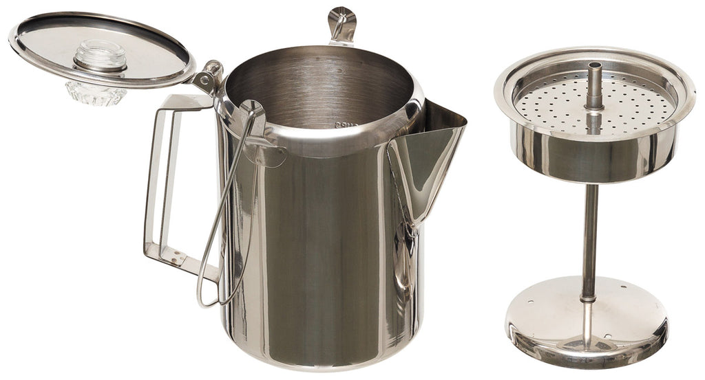 Ibric de cafea cu percolator inox 9 cani Fox Outdoor