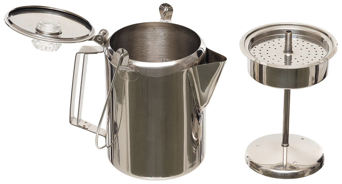 Ibric de cafea cu percolator inox 9 cani Fox Outdoor