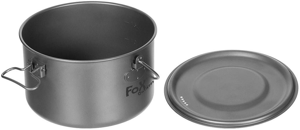 Oala din titan cu capac 1.95 l Fox Outdoor