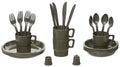 Set tacamuri camping 26 piese MFH, verde OD