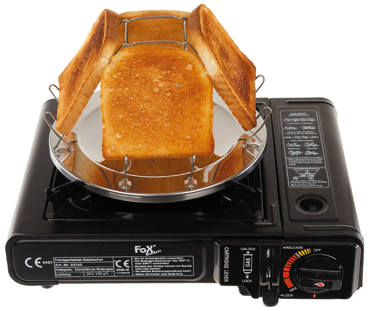 Prajitor de paine pliabil pentru camping Fox Outdoor