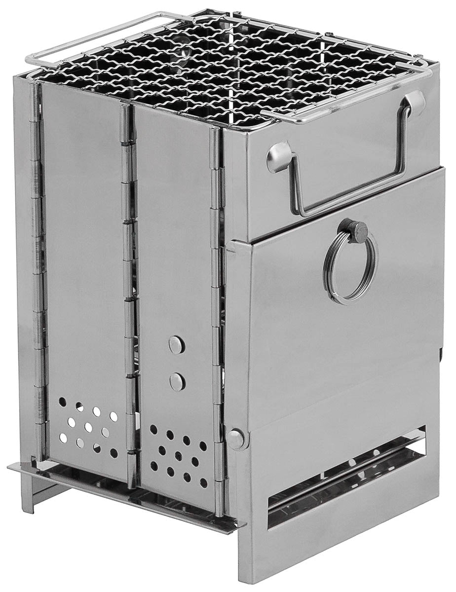 Soba pliabila Rocket Stove mini inox Fox Outdoor