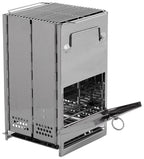 Arzator rocket stove pliabil din inox Fox Outdoor