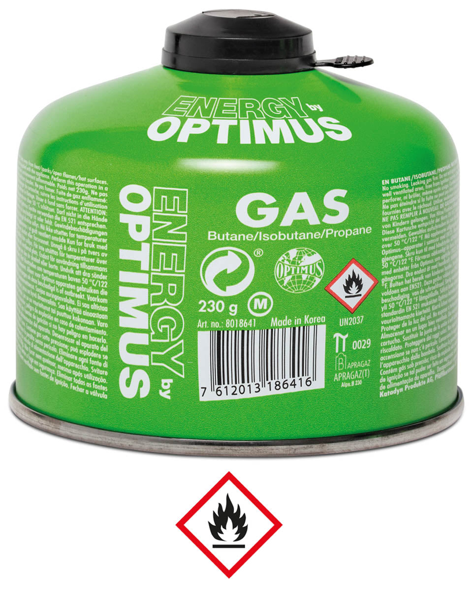 Cartus de gaz OPTIMUS 230 g cu valva MFH