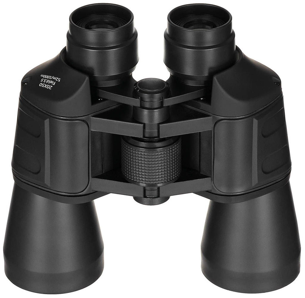 Binoclu pliabil 20x50 MFH negru pentru drumetii