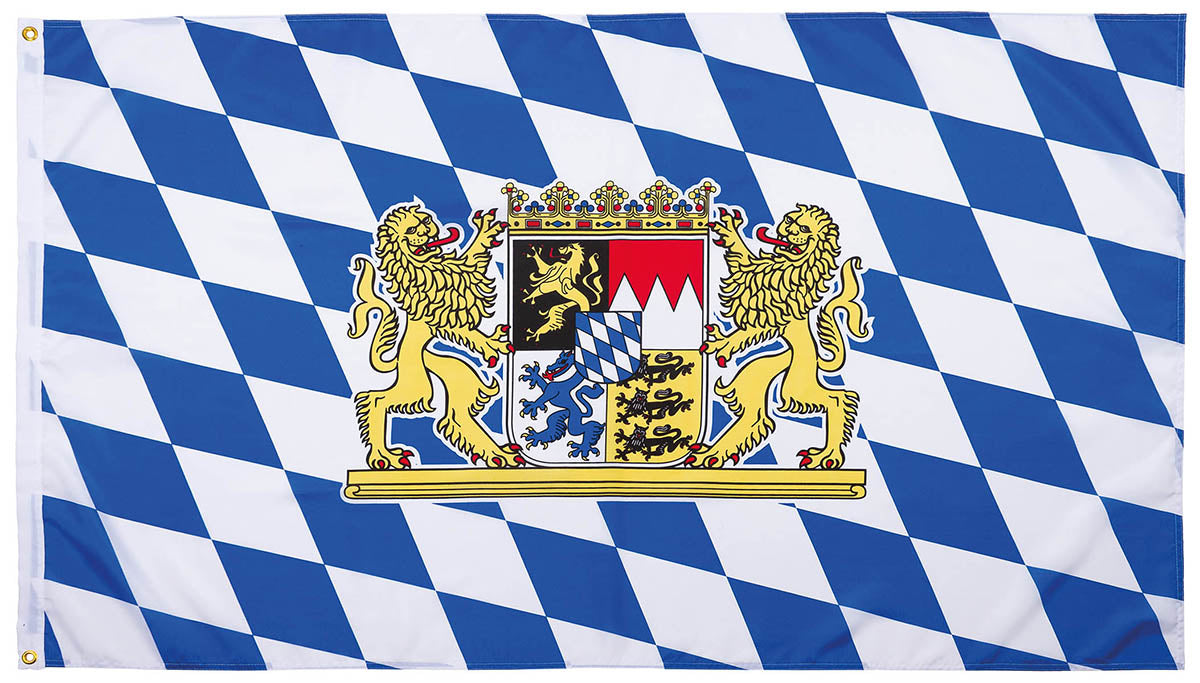 Steag Bavaria cu leu 90x150 cm MFH