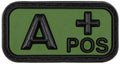 Patch grupa sanguina A POS 3D negru-oliv MFH