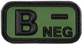 Patch grupa sanguina B NEG 3D negru-oliv MFH