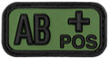 Patch grupa sanguina AB POS 3D negru-oliv MFH