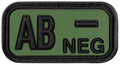 Patch grupa sanguina AB NEG 3D negru-oliv MFH