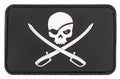 Patch 3D Skull with Swords negru cu velcro MFH
