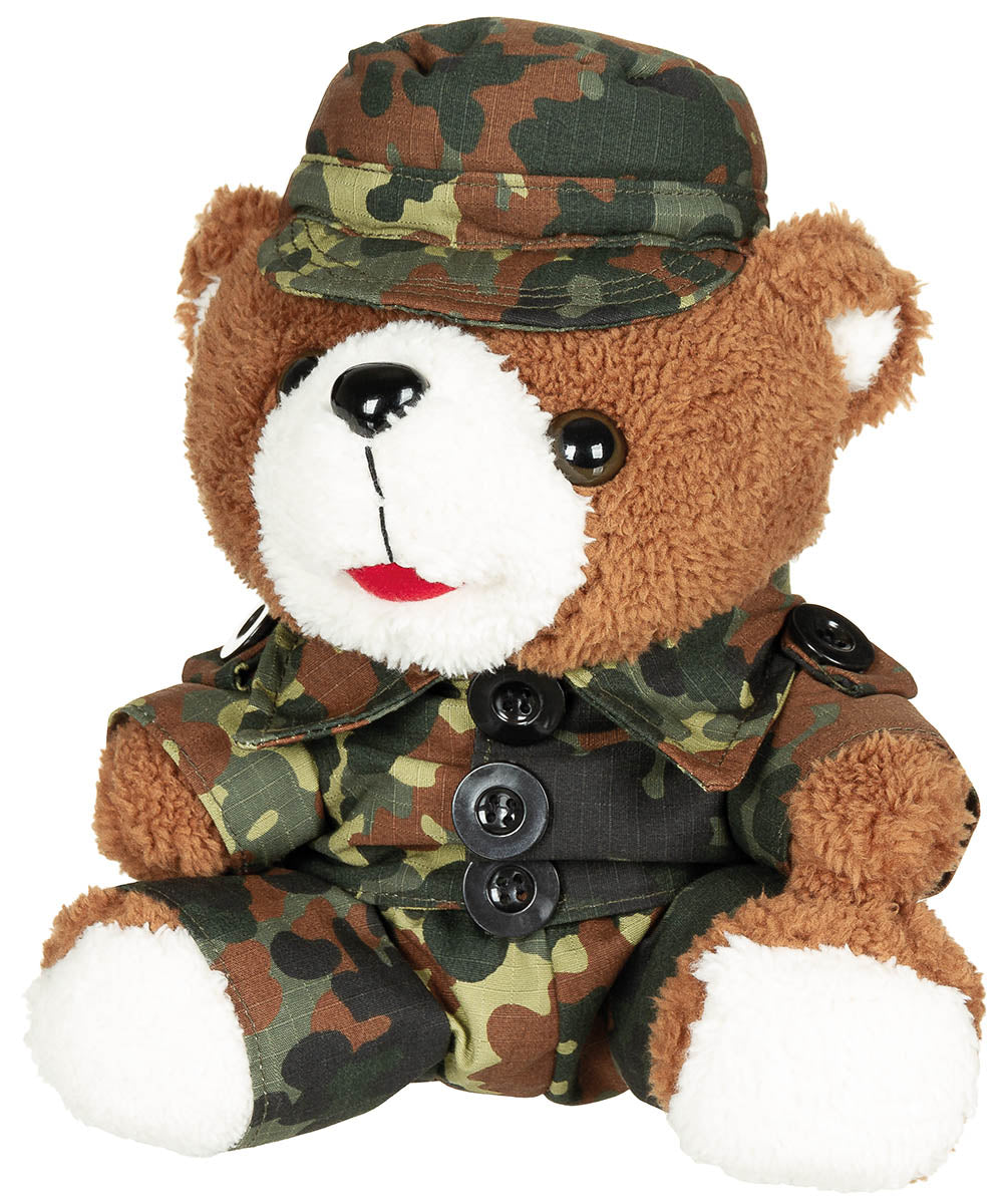 Ursulet de plus cu costum si palarie flecktarn MFH