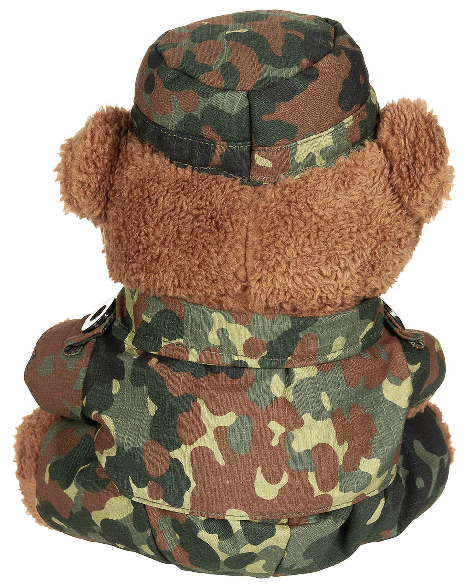 Ursulet de plus cu costum si palarie flecktarn MFH