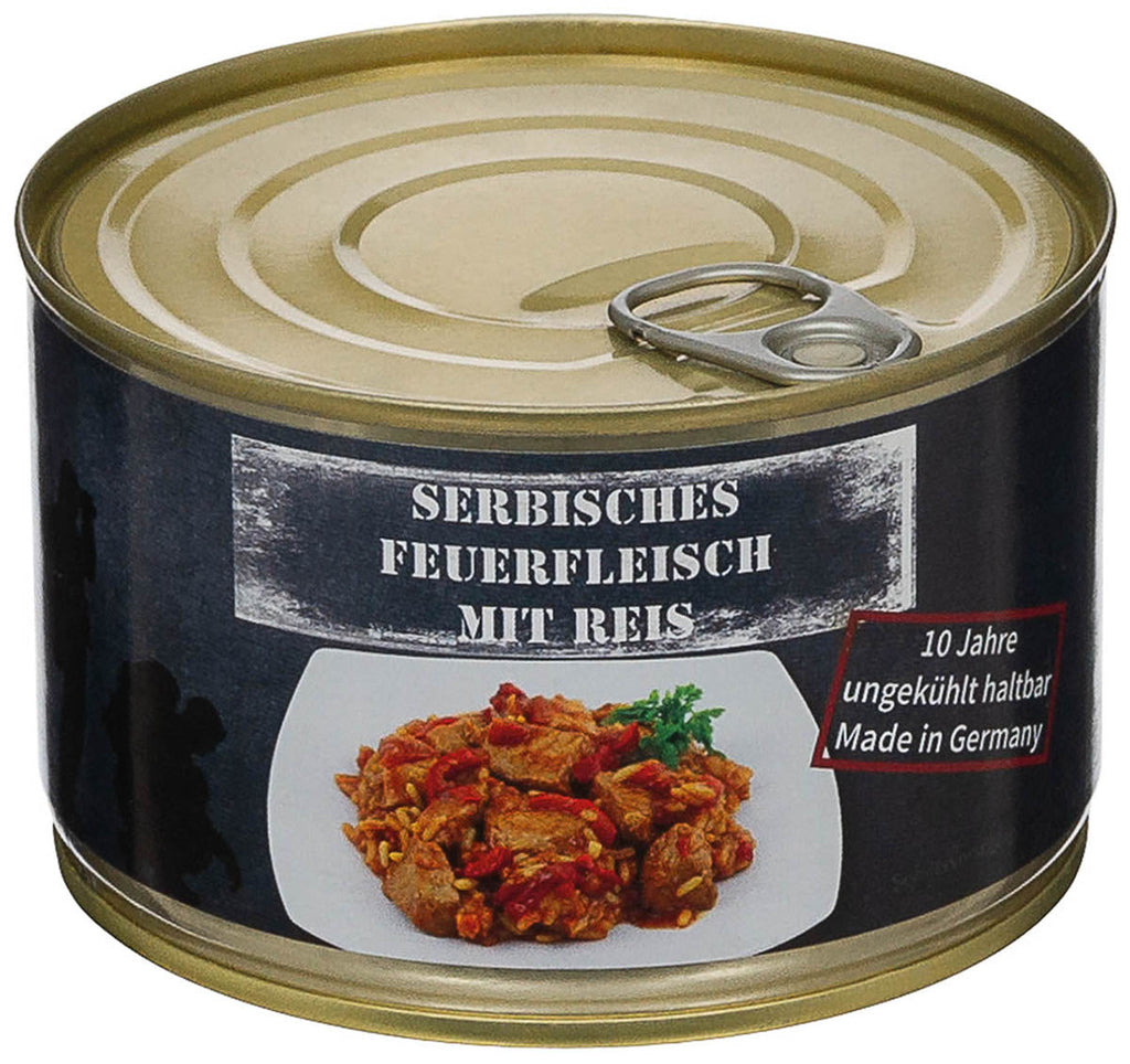 Porc sarbesc cu orez la conserva 400 g, set 12 buc, MFH