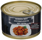 Porc sarbesc cu orez la conserva 400 g, set 12 buc, MFH