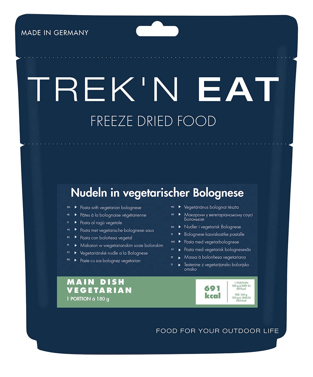 Paste cu sos bolognez vegetarian Trek'n Eat