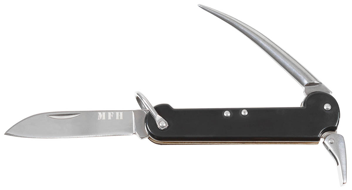 Cutit pliabil de punte BW Navy cu marlinspike MFH