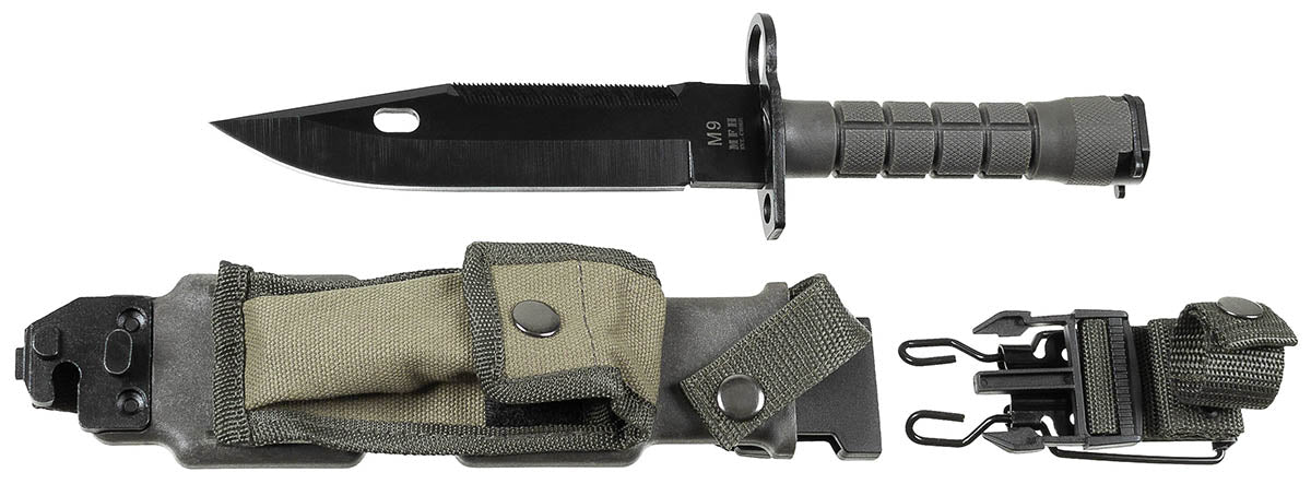 Baioneta M9 OD Green cu teaca MFH