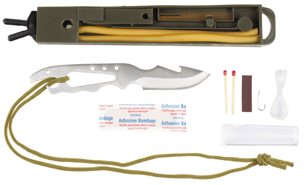 Cutit de supravietuire Jungle II cu maner din aluminiu MFH