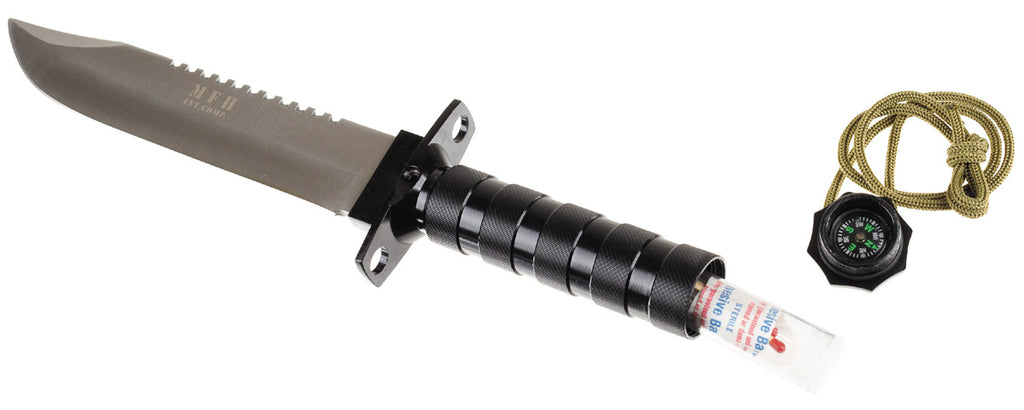 Cutit de supravietuire Jungle II cu maner din aluminiu MFH