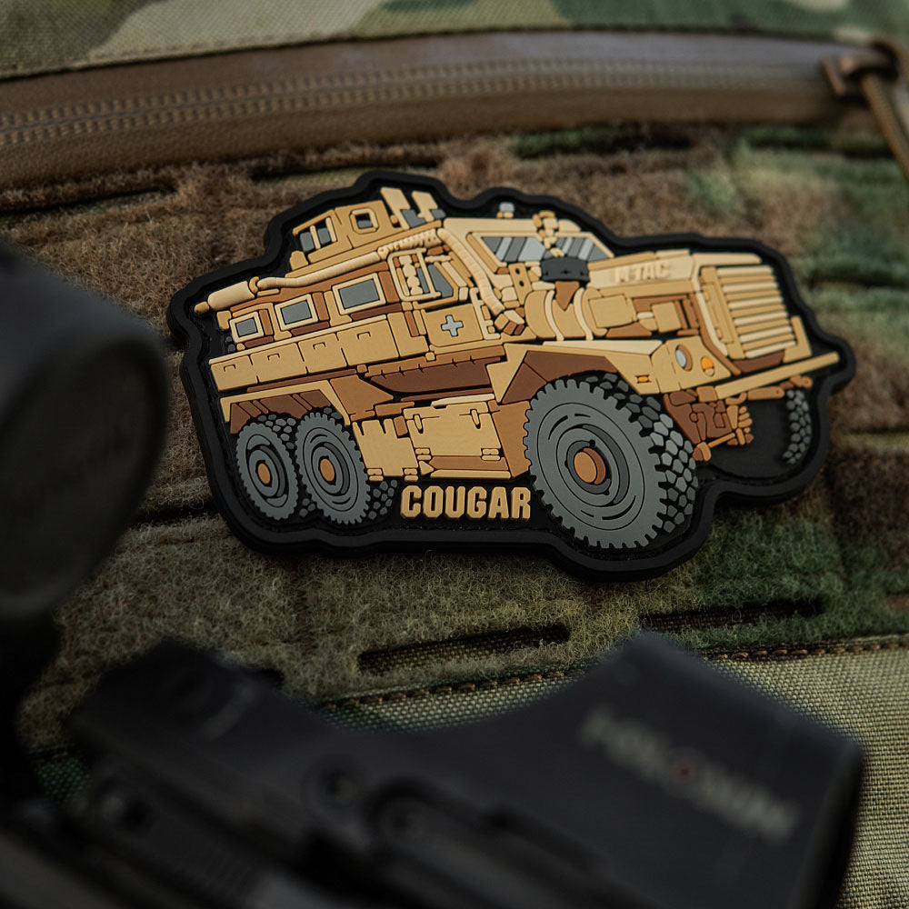 Patch Cougar PVC 3D M-Tac cu prindere Velcro