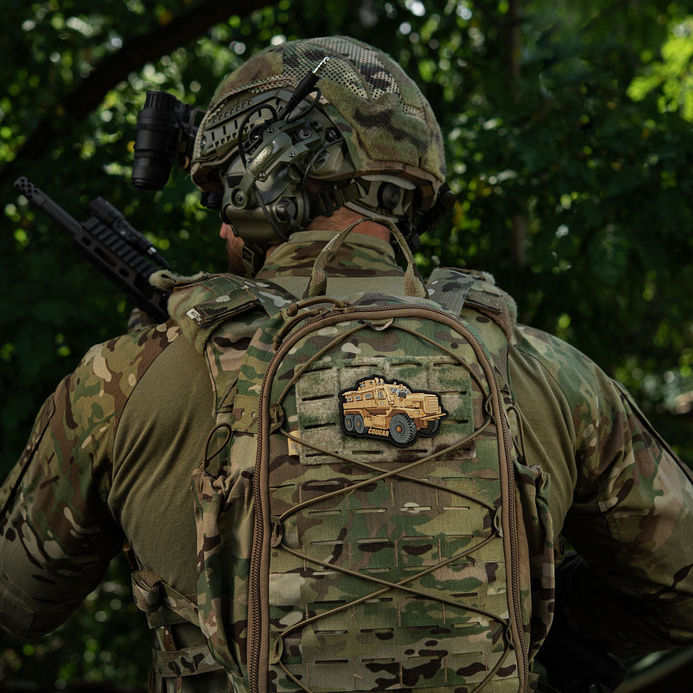 Patch Cougar PVC 3D M-Tac cu prindere Velcro