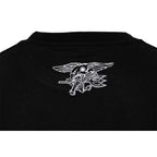 Tricou negru cu imprimeu Navy Seals Immortal Warrior