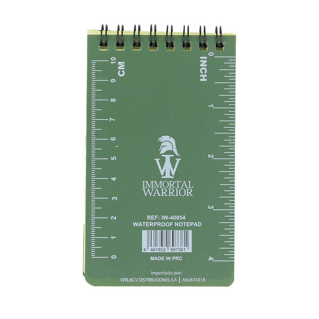 Carnet impermeabil 12 x 8 cm Immortal Warrior