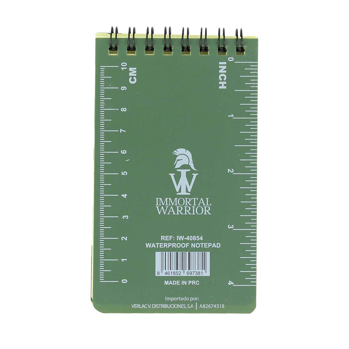 Carnet impermeabil 12 x 8 cm Immortal Warrior