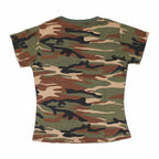 Tricou de dama camuflaj Woodland Immortal Warrior