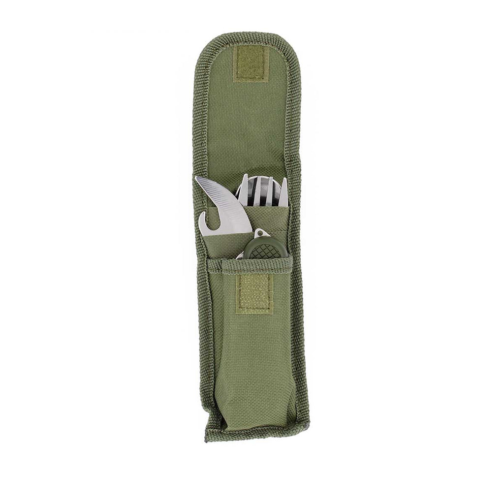 Set tacamuri militare cu briceag si husa Immortal Warrior