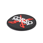 Patch Corso PVC negru cu doua sabii de pirat
