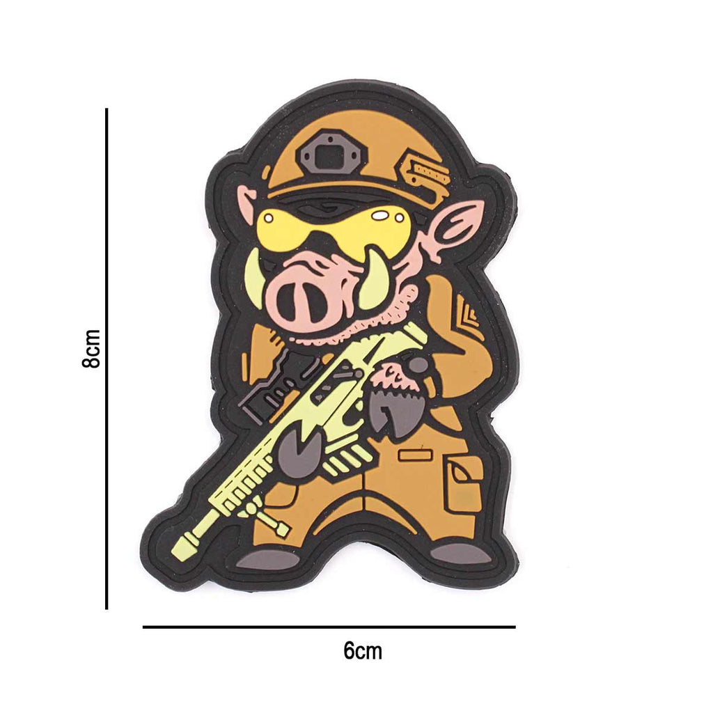 Patch 3D PVC mistret cu pusca Immortal Warrior