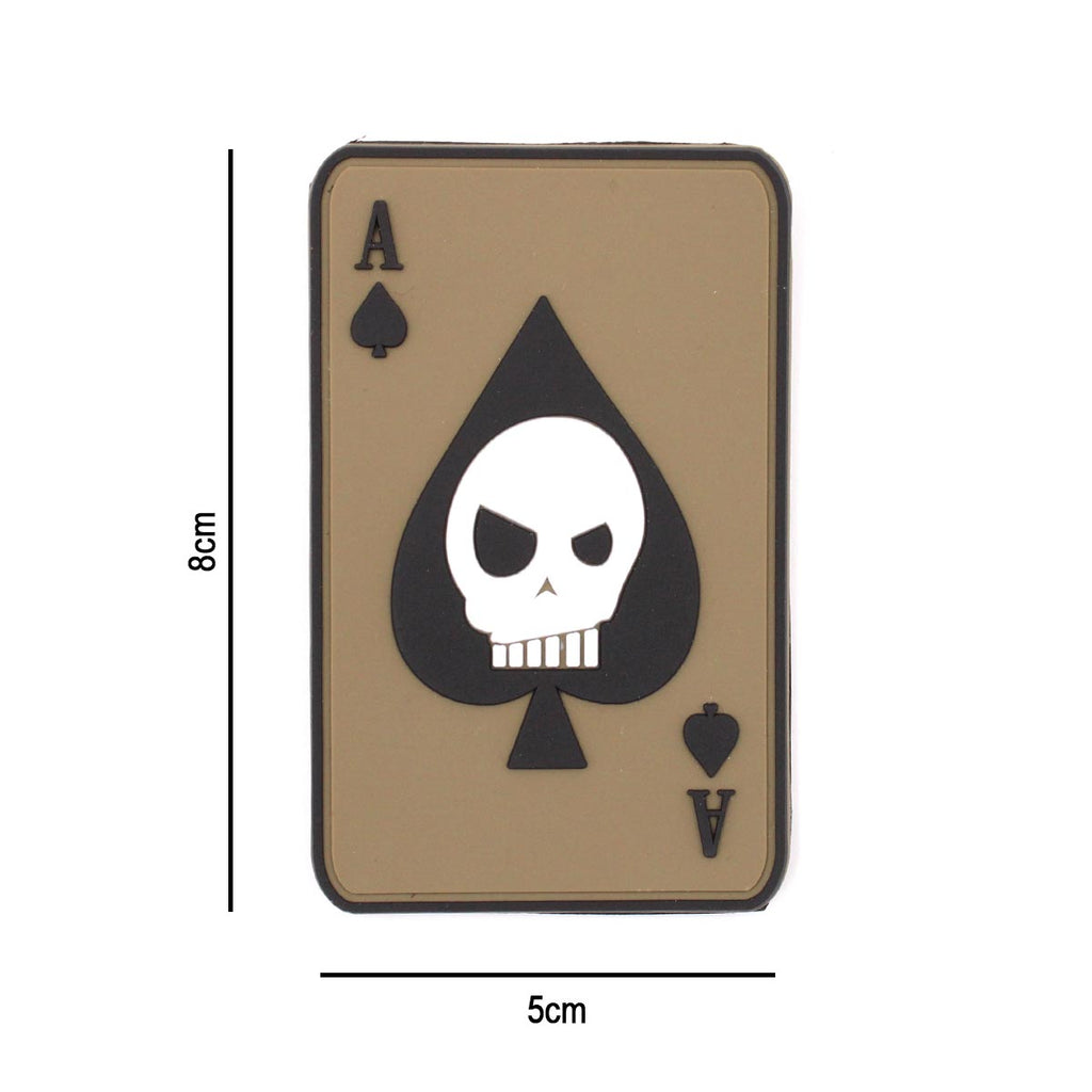 Patch 3D PVC as de pica cu craniu Immortal Warrior