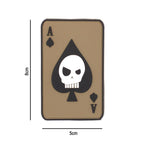 Patch 3D PVC as de pica cu craniu Immortal Warrior