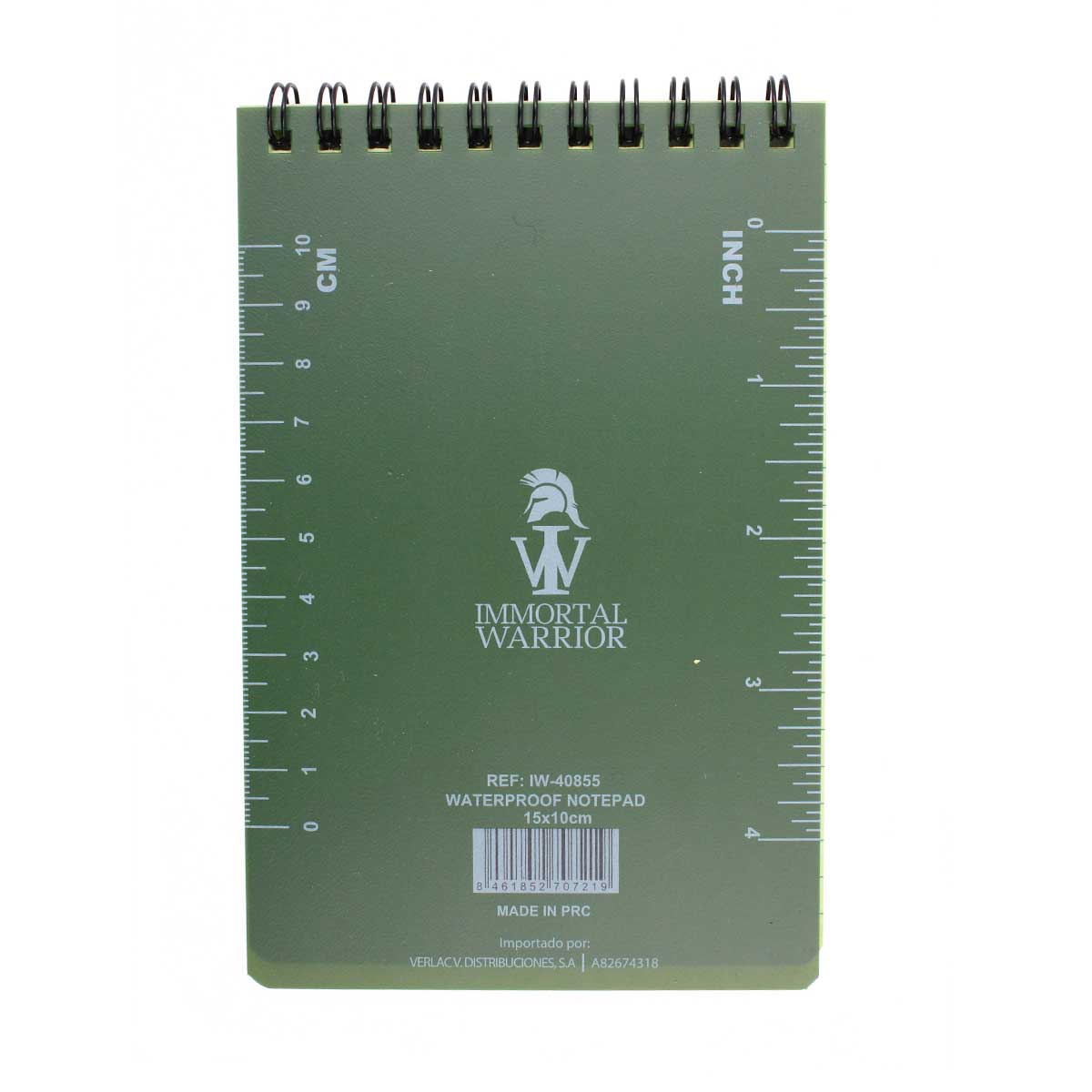 Carnet impermeabil Immortal Warrior 15x10 cm
