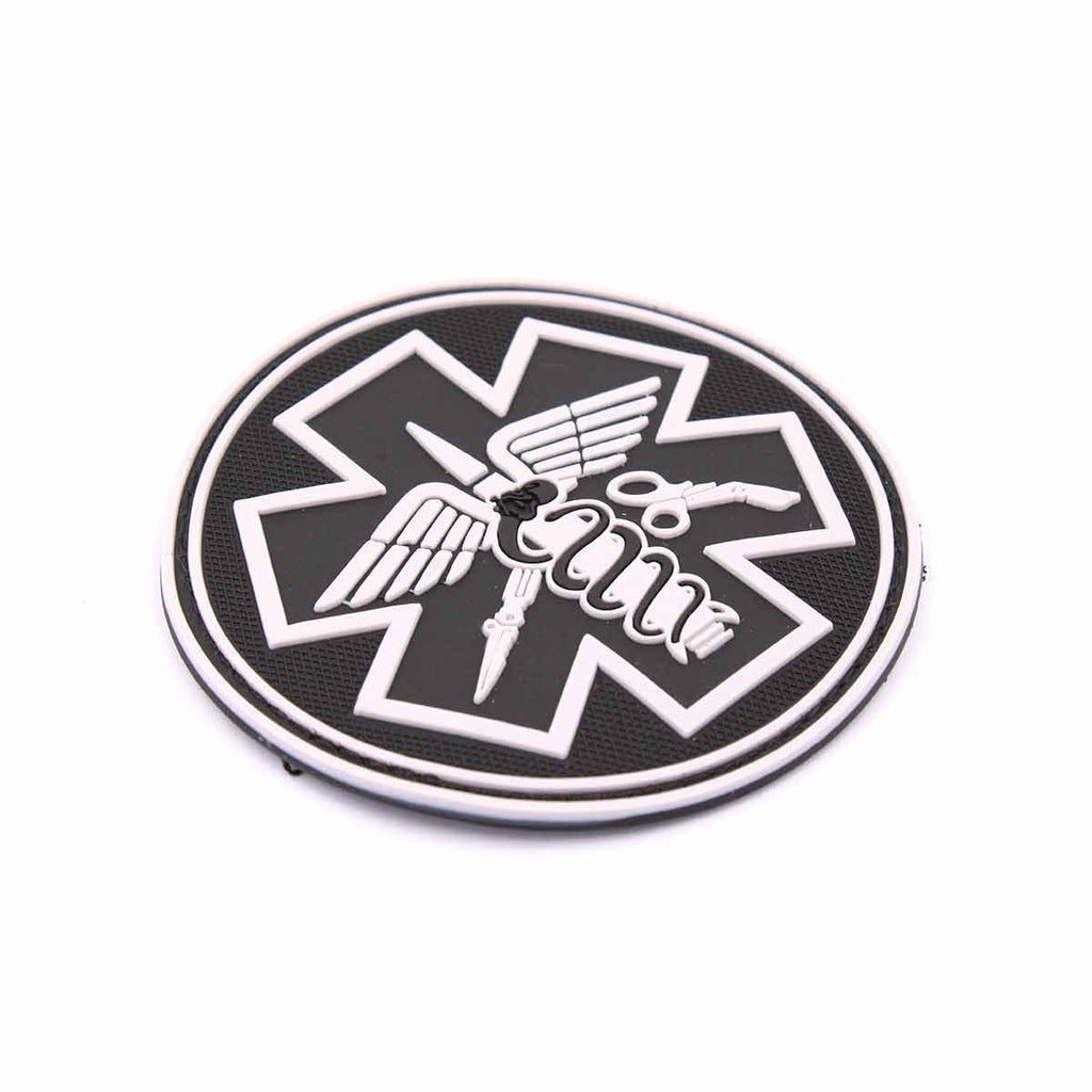 Patch 3D Paramedic negru-alb Immortal Warrior