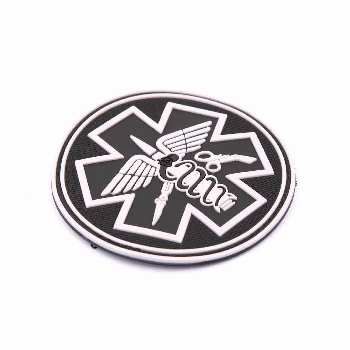 Patch 3D Paramedic negru-alb Immortal Warrior
