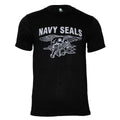Tricou negru cu imprimeu Navy Seals Immortal Warrior
