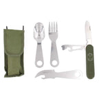 Set tacamuri militare cu briceag si husa Immortal Warrior