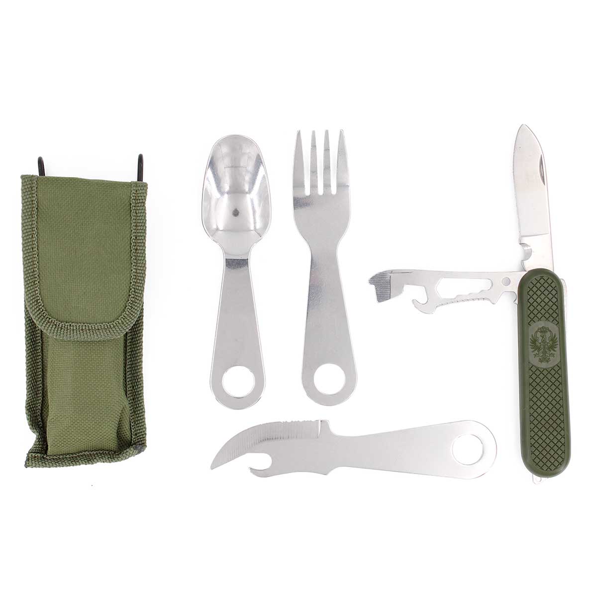 Set tacamuri militare cu briceag si husa Immortal Warrior