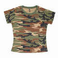 Tricou de dama camuflaj Woodland Immortal Warrior