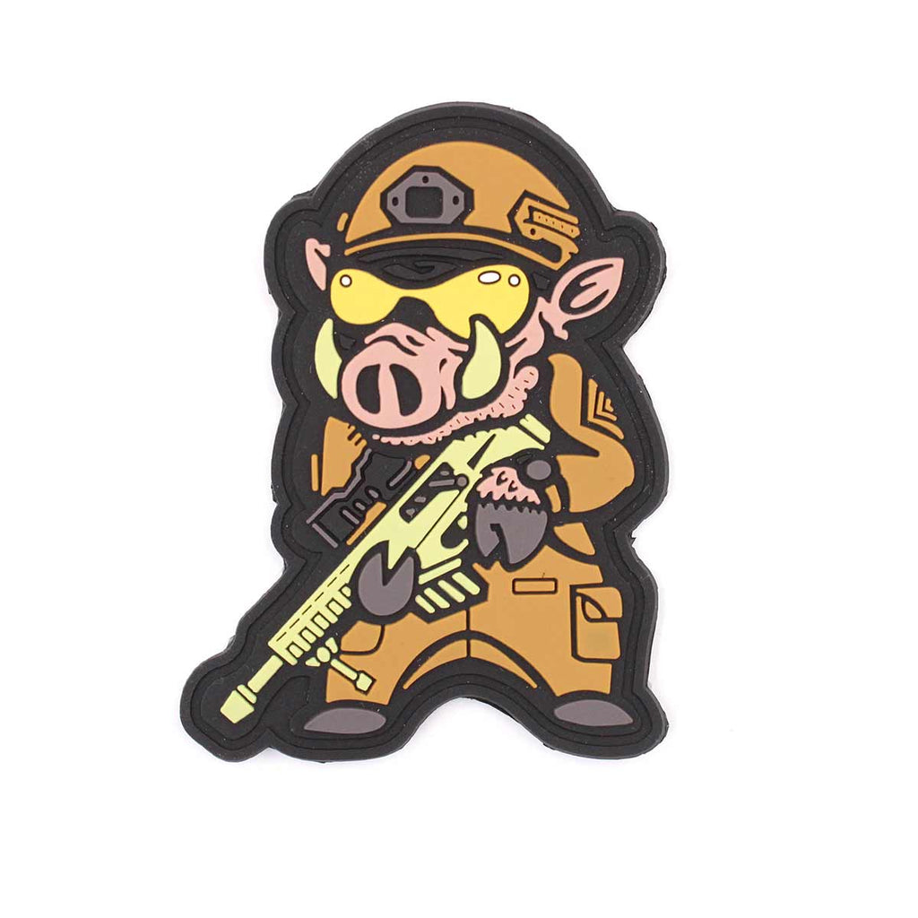Patch 3D PVC mistret cu pusca Immortal Warrior