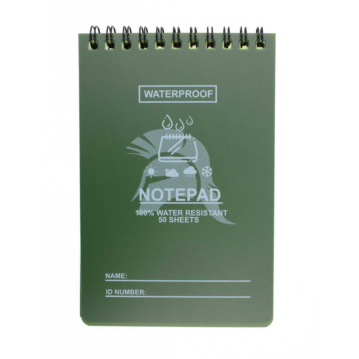 Carnet impermeabil Immortal Warrior 15x10 cm