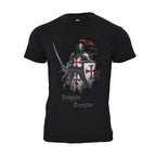 Tricou Cavalerii Templieri Immortal Warrior negru