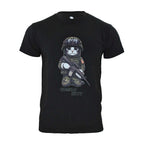 Tricou Combat Kitty negru Immortal Warrior
