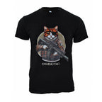 Tricou CombatCat negru Immortal Warrior
