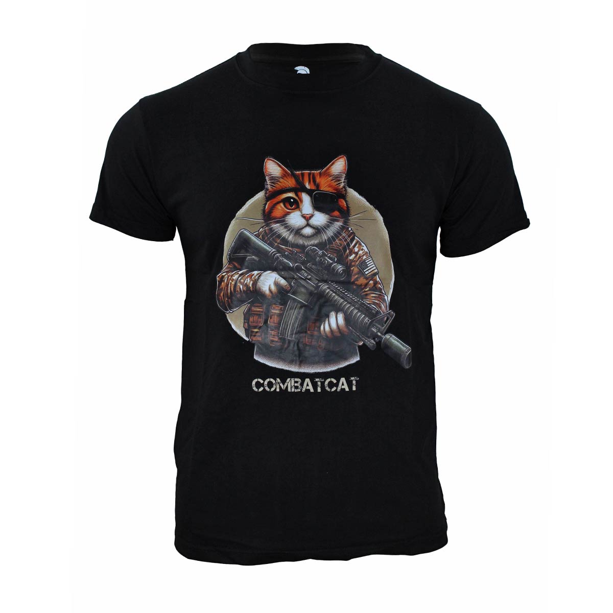 Tricou CombatCat negru Immortal Warrior